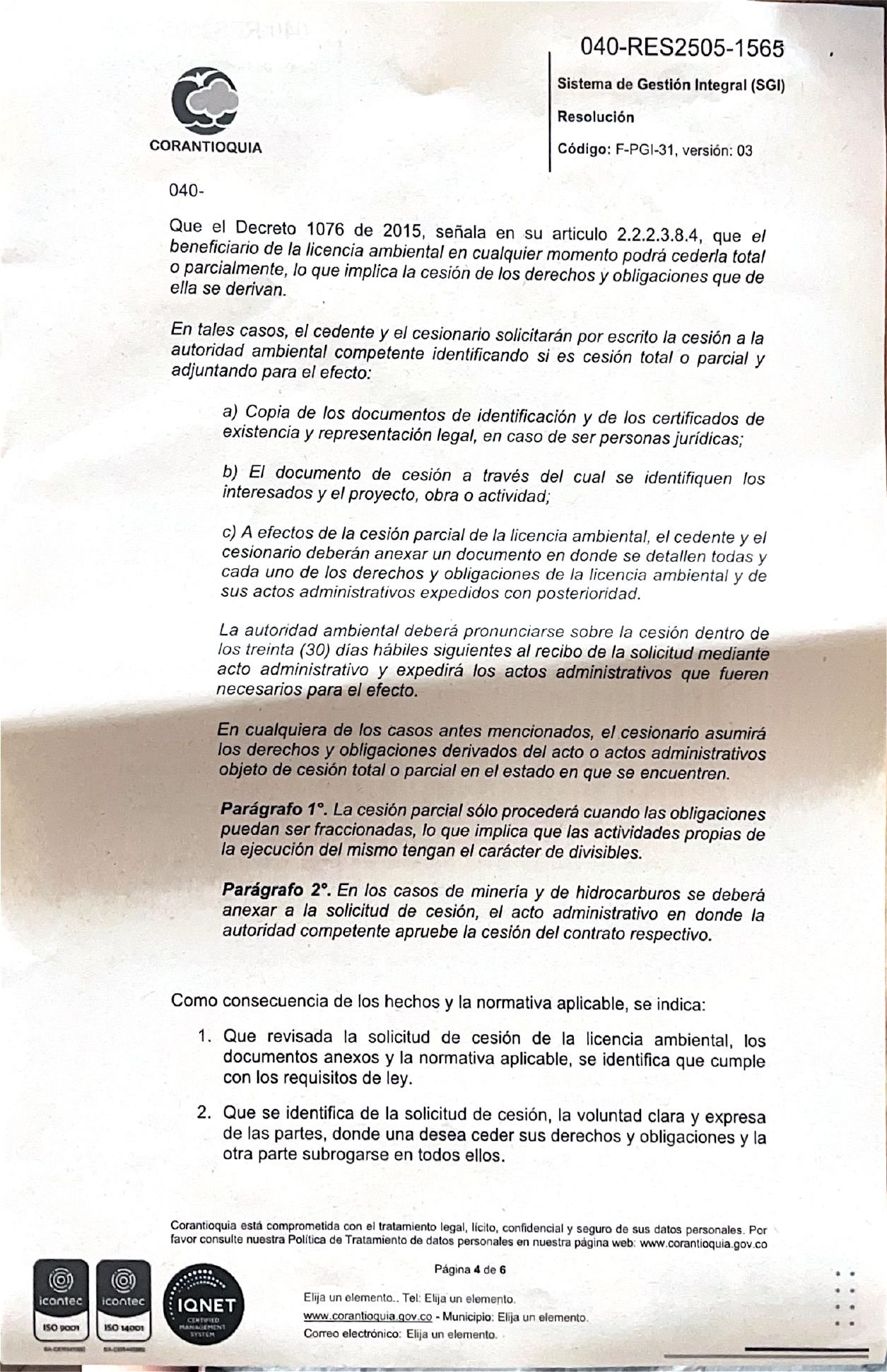 Licencia Ambiental RPHS - página 4 de 6
